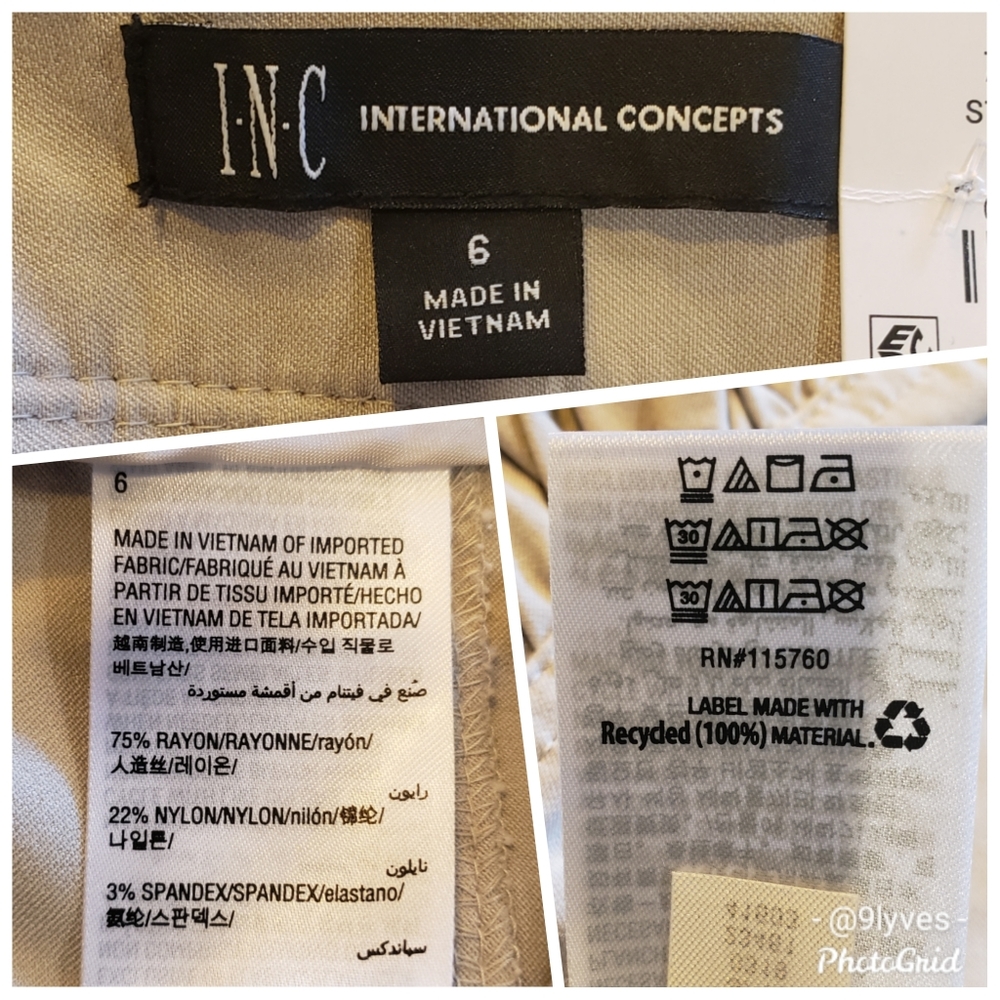 INC Ruched Cropped Pants - Picture 5 of 6